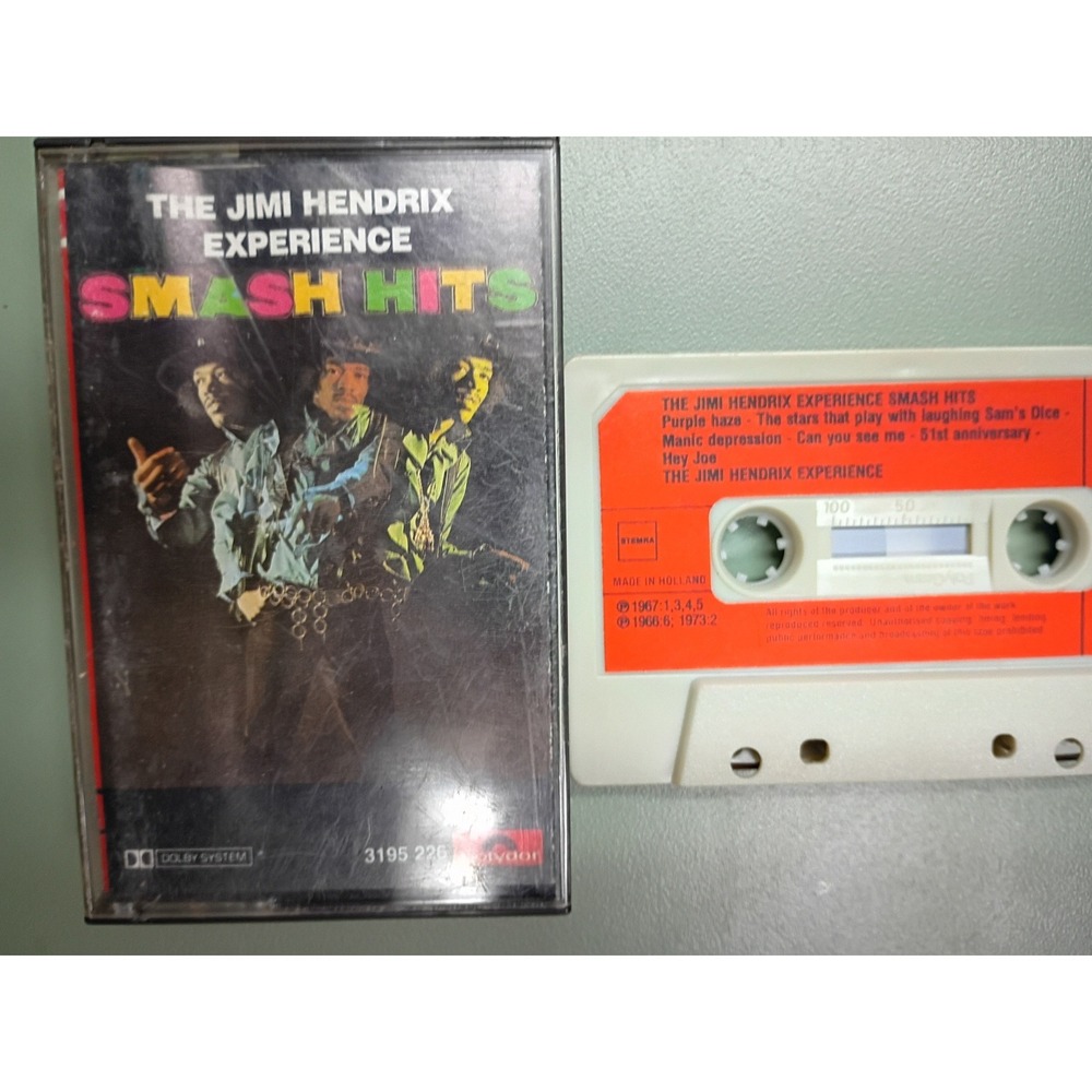 The Jimi Hendrix Experience Smash Hits Cassette Tape Polydor 3195 226 Holland